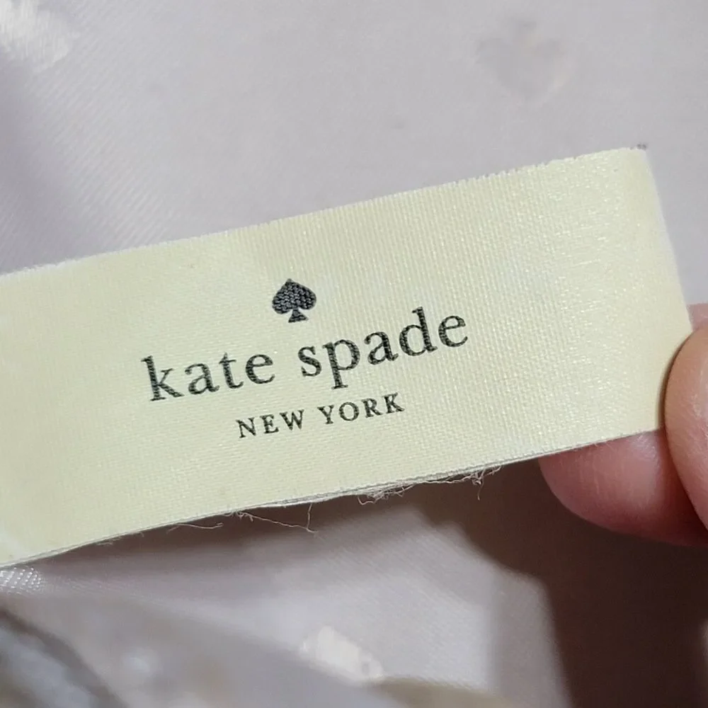 Kate Spade Lt Grey Purse Backpack Style w/ Adjustable Straps